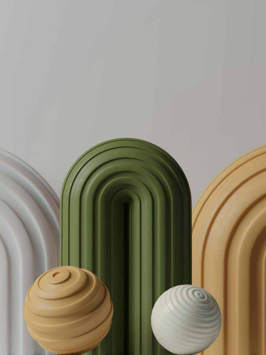 Abstract 3D composition.